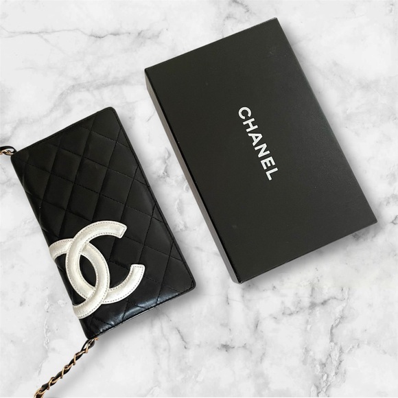CHANEL Handbags - CHANEL Cambon CC bifold wallet on chain with Box inclusions